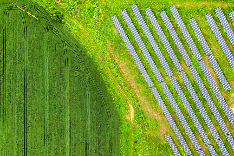 Landwirtschaftliche Flächen Solarpark